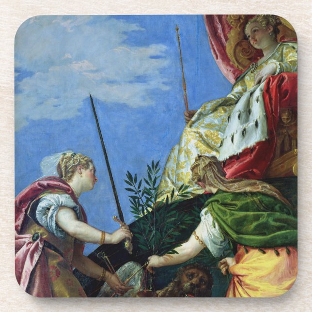 Venice enthroned between Justice and Peace Coaster (Front)