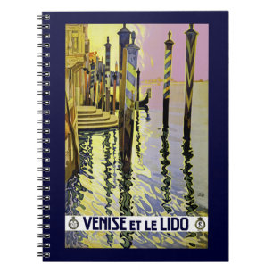 Venice et le Lido Spiral Notebook