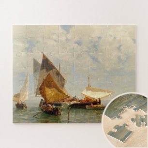Venice, fisherboat in the lagoon jigsaw puzzle