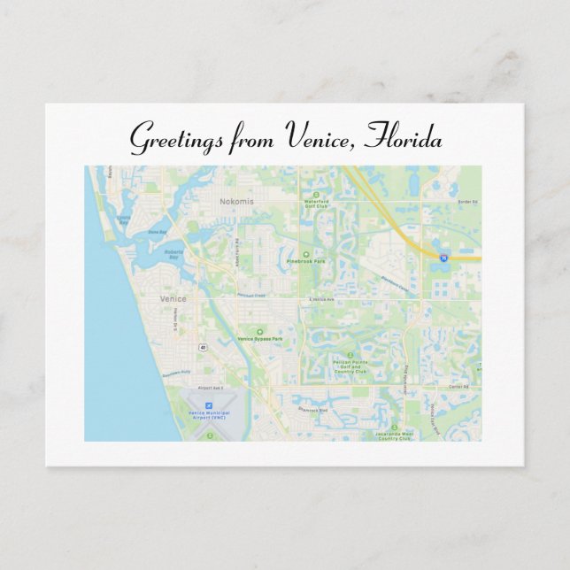 Venice, Florida postcard (Front)