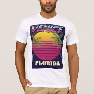 Venice Florida retro vacation poster T-Shirt