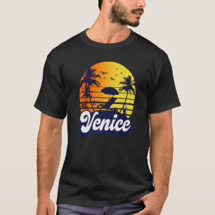 Venice Florida Sunset Beach Retro Premium T-Shirt