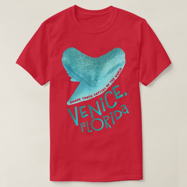 Venice, FloridaShark Tooth CapitalVacation Beach  T-Shirt (Design Front)