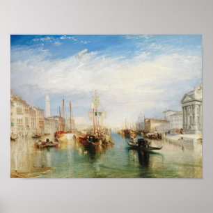 Venice, from the Porch of Madonna della Salute Poster
