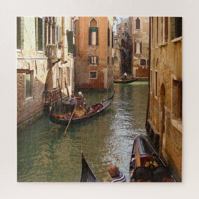 Venice Gondolas "20 x 20" Jigsaw Puzzle (Vertical)