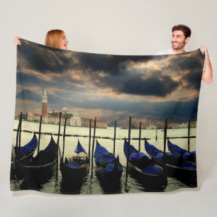 VENICE GONDOLAS FLEECE BLANKET