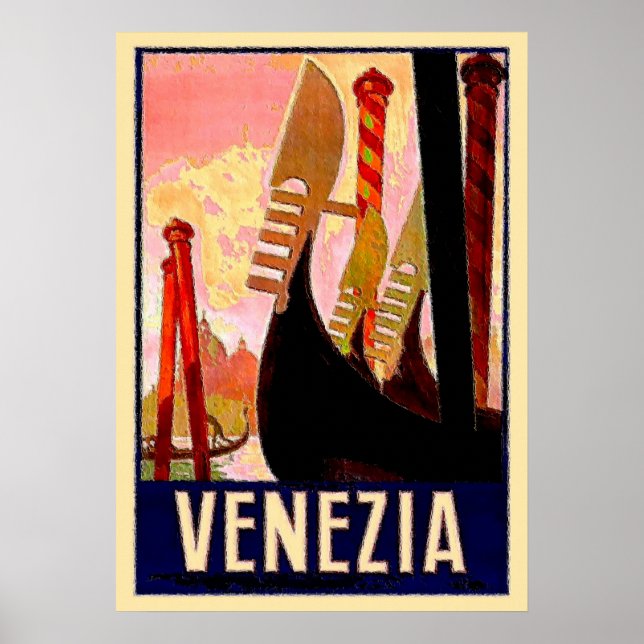 Venice Gondolas Poster (Front)