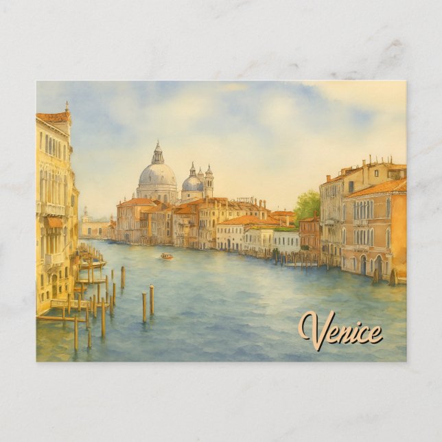 Venice Grand Canal Landscape Postcard (Front)