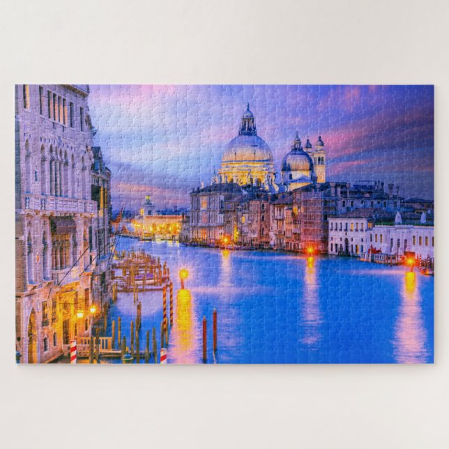 Venice Grand Canal sunset  Jigsaw Puzzle (Horizontal)