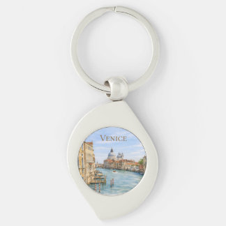 Venice Grand Canal Watercolor Key Ring