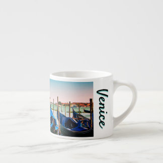Venice Grand Canal with blue iconic gondolas Espresso Cup