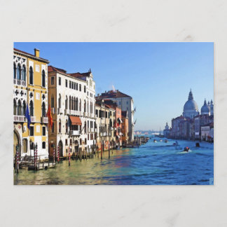 Venice Grand Canal with Love Quote Invitation
