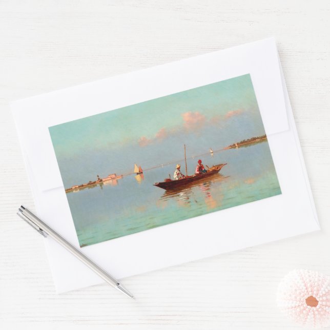 Venice, in the Lagoon  Rectangular Sticker (Envelope)