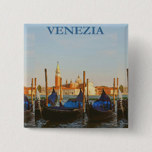 Venice Italy 15 Cm Square Badge