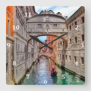 Venice, Italy (2).jpg Square Wall Clock