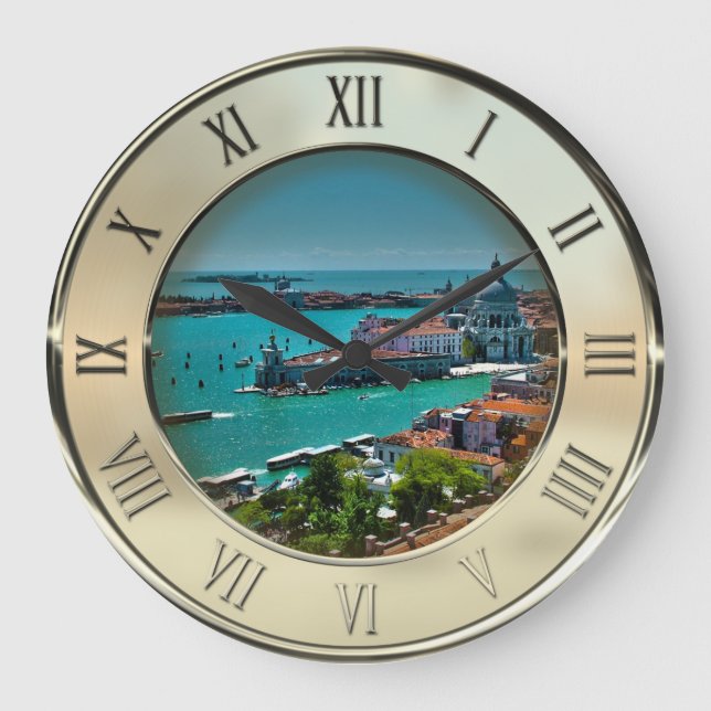 Venice, Italy - Aerial View Large Clock (Front)