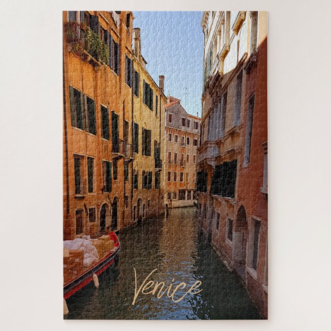 Venice Italy Canal Buildings Travel Jigsaw Puzzle (Vertical)