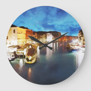 Venice_Italy_Canal_iphone Reloj Large Clock