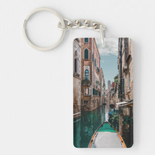 Venice Italy Canal Scene Gondola Key Ring