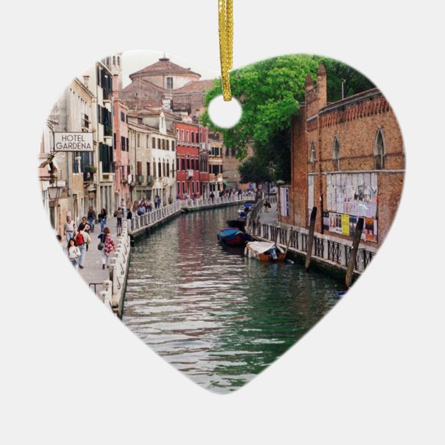 Venice, Italy Ceramic Tree Decoration (Front)