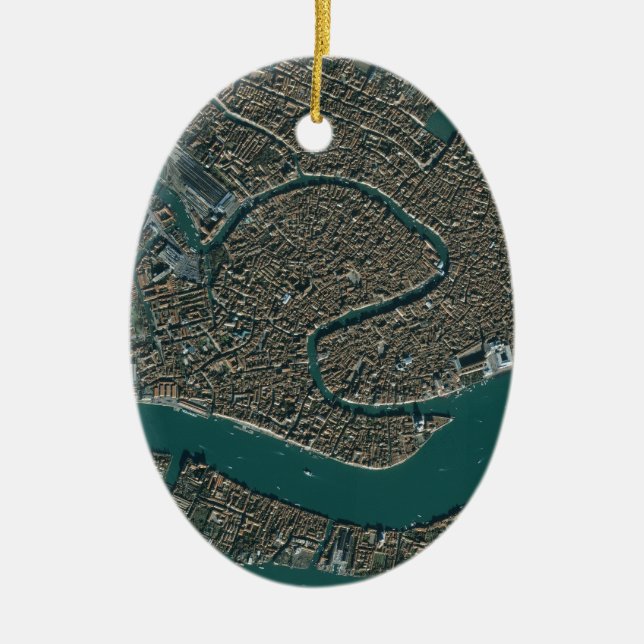 venice italy ceramic tree decoration (Front)