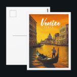 Venice Italy Famous Travel Place Postcard<br><div class="desc">Venice Italy Vintage Famous Travel Place</div>