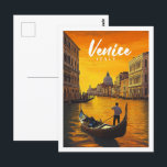 Venice Italy Famous Travel Place Postcard<br><div class="desc">Venice Italy Vintage Famous Travel Place</div>