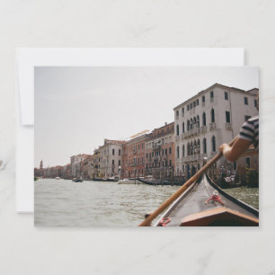 Venice Italy Gondola Film Photo Flat Post Card