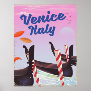 Venice Italy Gondola vacation print. Poster
