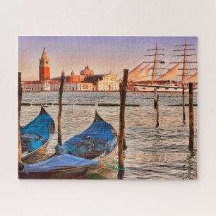 Venice, Italy Gondolas & Sailboat Jigsaw Puzzle