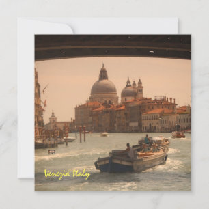 Venice Italy Grand Canal Vintage  Invitation