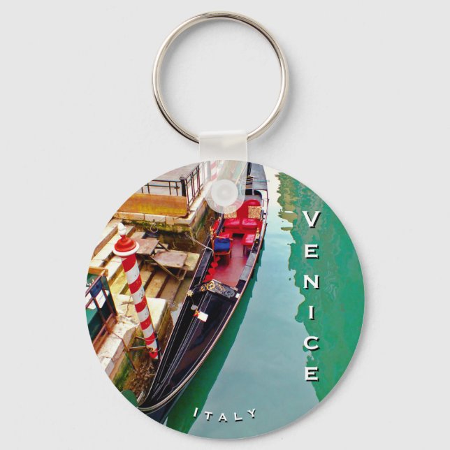 Venice, Italy (IT) - Gondola Station Key Ring (Front)