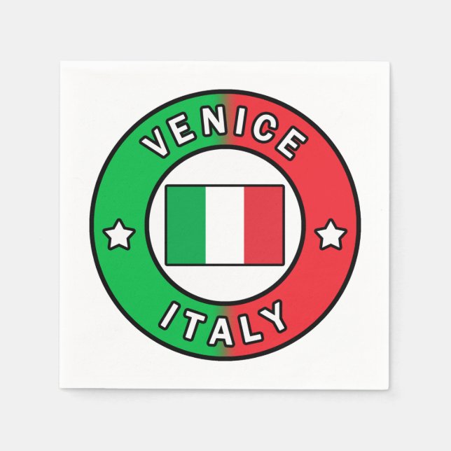 Venice Italy Napkin (Front)