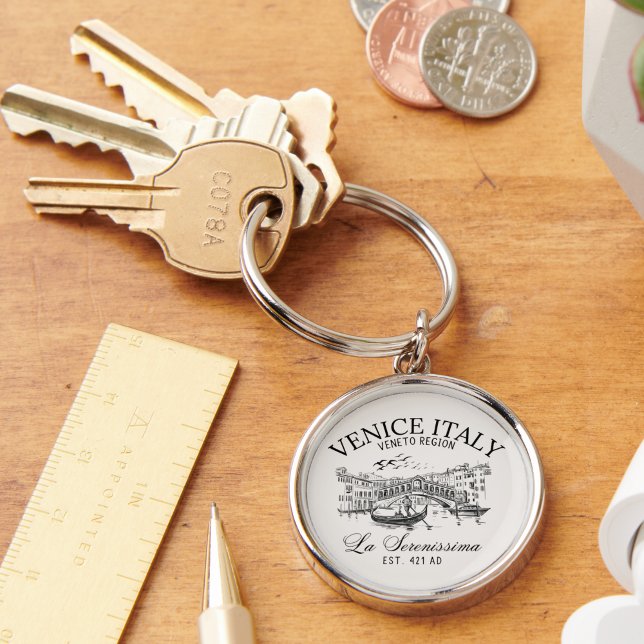 Venice Italy Old Landscape Key Ring (Creator Uploaded)