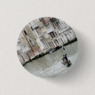 Venice, Italy: On the Grand Canal 3 Cm Round Badge