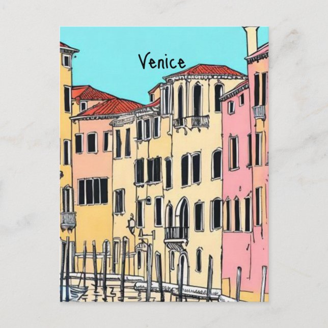Venice Italy Postcard (Front)
