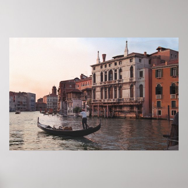 Venice Italy Poster / Gondola (Front)