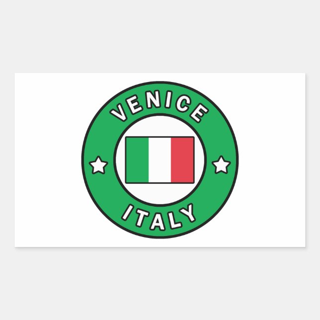 Venice Italy Rectangular Sticker (Front)