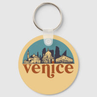 Venice Italy Retro City Skyline Cityscape Art