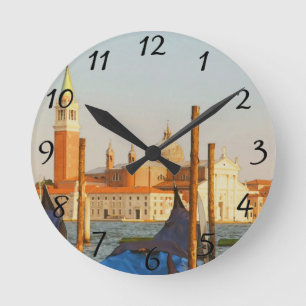 Venice Italy Round Clock