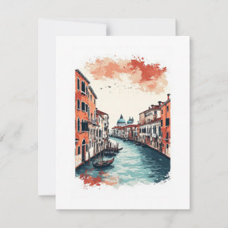 Venice, Italy RSVP Card