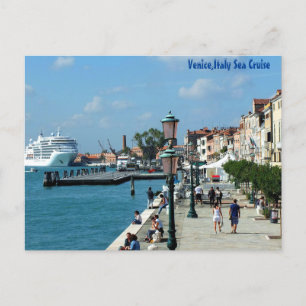 Venice, Italy Sea Cruise Postcard