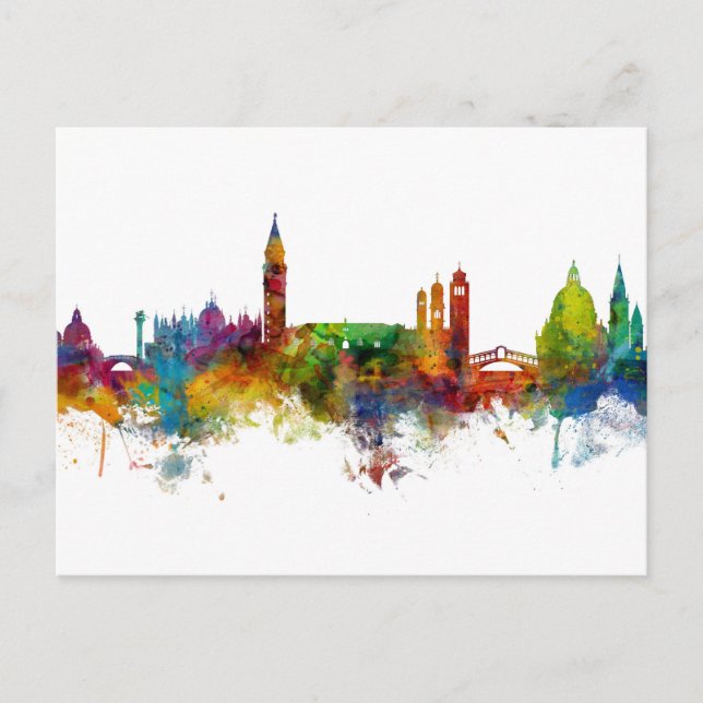 Venice Italy Skyline Postcard (Front)