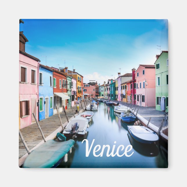 Venice Italy | Text & Image Template Magnet (Front)