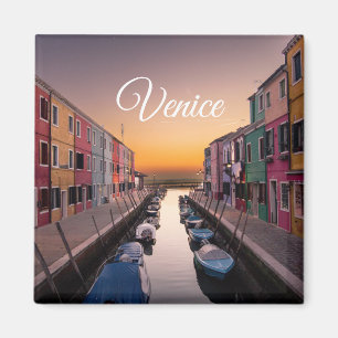 Venice Italy Text Image Template Magnet