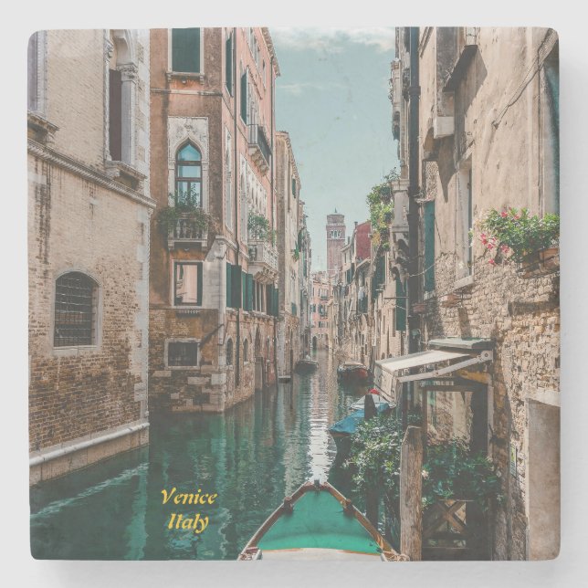 Venice Italy The Floating City Stone Coaster (Front)