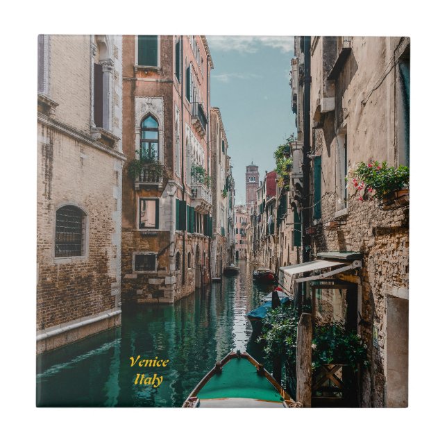 Venice Italy The Floating City Tile (Front)