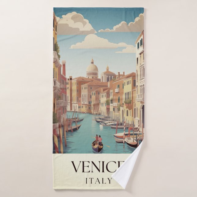 Venice Italy Travel Bath Towel (Bath Towel)