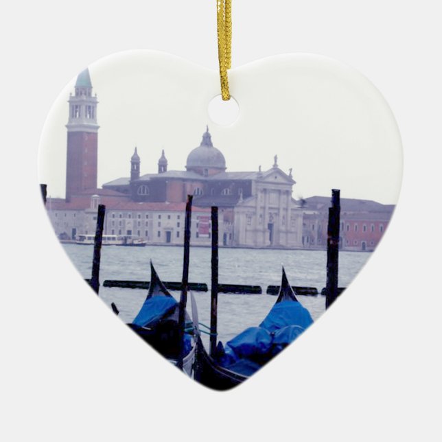 Venice Italy Travel Ceramic Tree Decoration (Front)