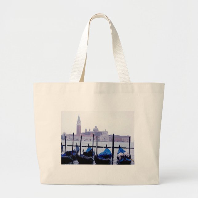 Venice Italy Travel Large Tote Bag (Front)
